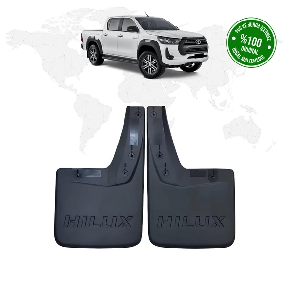 Toyota Hilux 2015 Model ve Sonrası Arka 2'li Paçalık (Çamurluk - Tozluk) ürün görseli 1