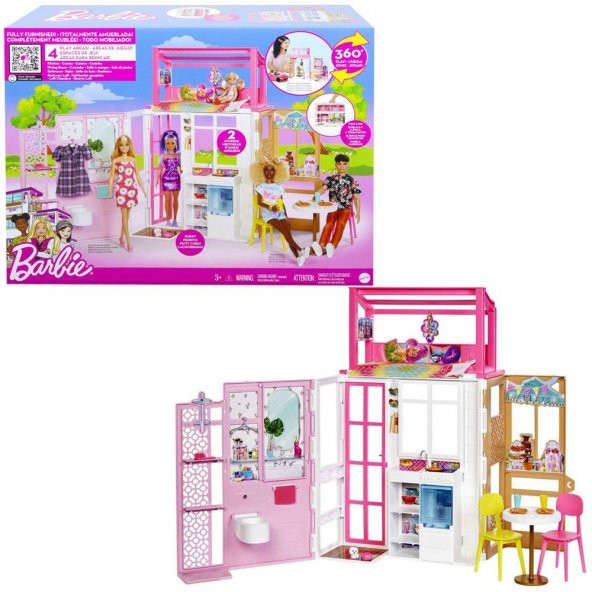 Barbienin Taşınabilir Portatif Evi HCD47 - 1