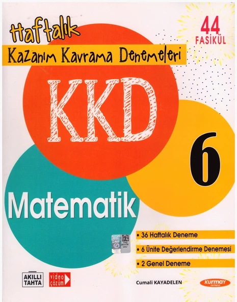 KURMAY 6.SINIF MATEMATİK KAZANIM KAVRAMA DENEMELERİ - Resim 2