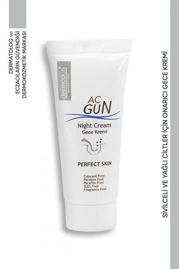 Dermoskin Acnegun Gece Kremi 30 Ml