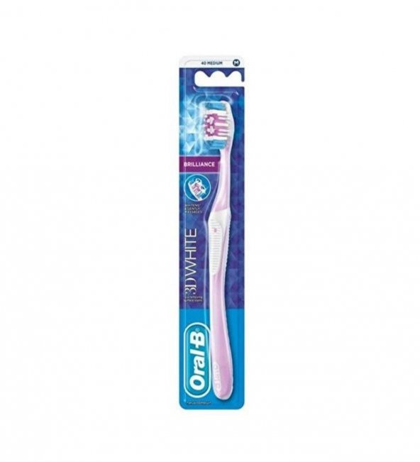 ORAL B DIS FIR. 3D WHITE BRILLIANCE 40 MEDIUM