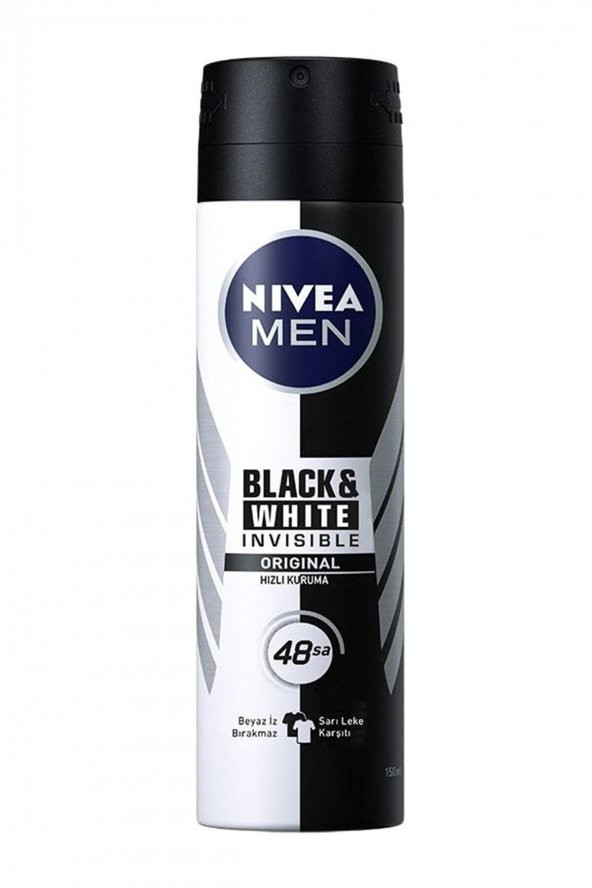 NİVEA MEN DEO. BLACK&WHİTE İNV. ORIGINAL 150 ML