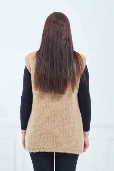 Kadın Somon Standart Yumoş Gelin Yelek - 6