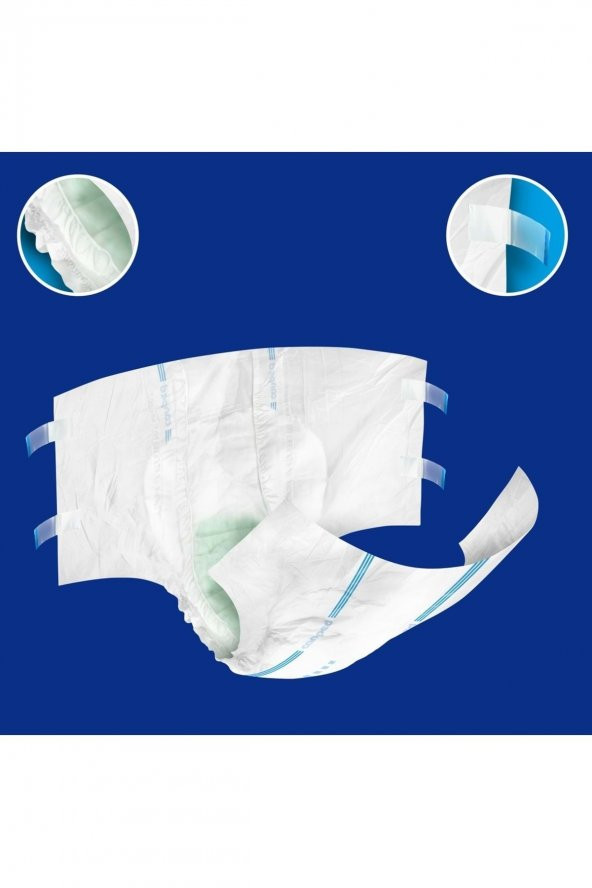 Canped Hasta Bezi Yetişkin Bel Bantlı Polietilenli M-Orta Boy 150 Adet - Resim 3