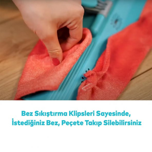 Ev Ofis İşyeri Cam Duvar Parke Yer Zemin Silme Temizleme Püskürtmeli Su Hazneli Mop - 4