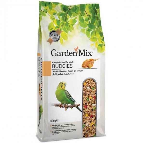 Garden Mix Platin Ballı Muhabbet Kuşu Yemi 1kg