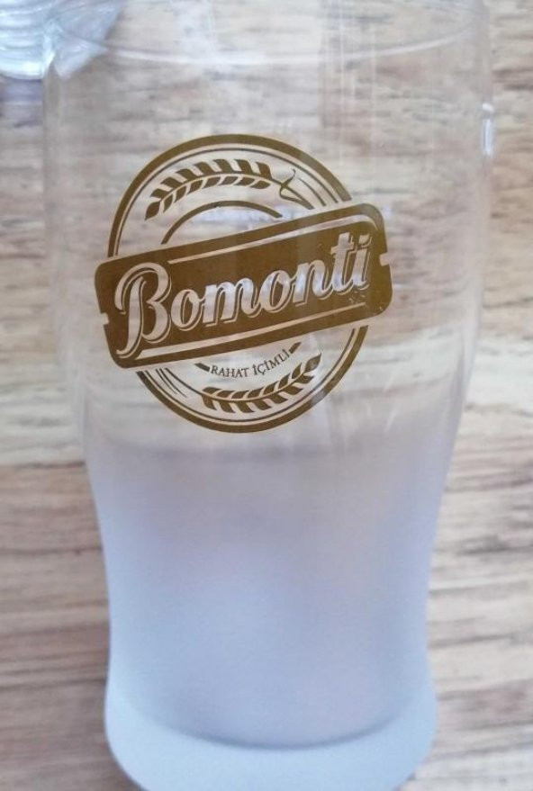 0.3L FİLTRESİZ BOMONTİ BİRA BARDAĞI 1 ADET