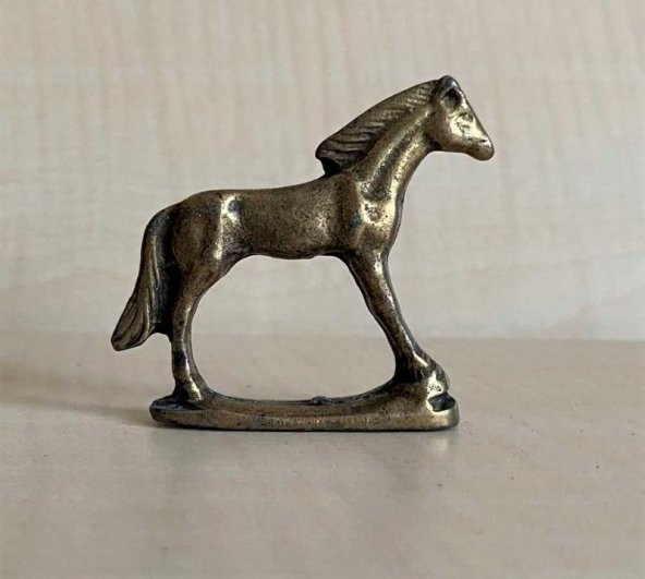 Minyatür Bronz At Biblosu - 2