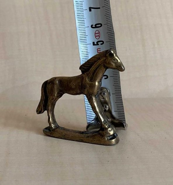 Minyatür Bronz At Biblosu - 3