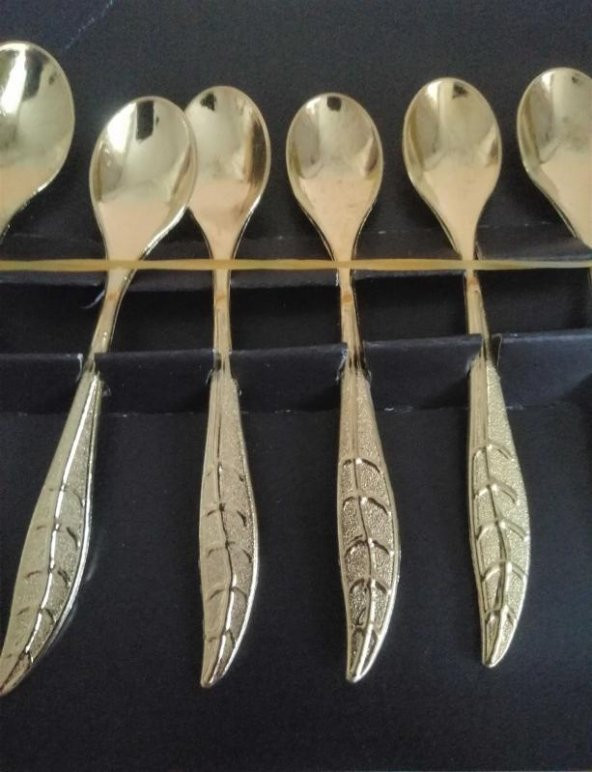 Vintage 12 Adet Metal Çay Kaşıkları - 4