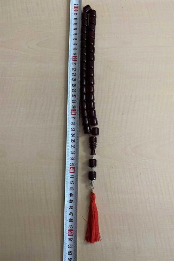 Sıkma Kehribar Püsküllü Tesbih Osmanlı Benzetmesi Sıkma Kehribar Tesbih - 2