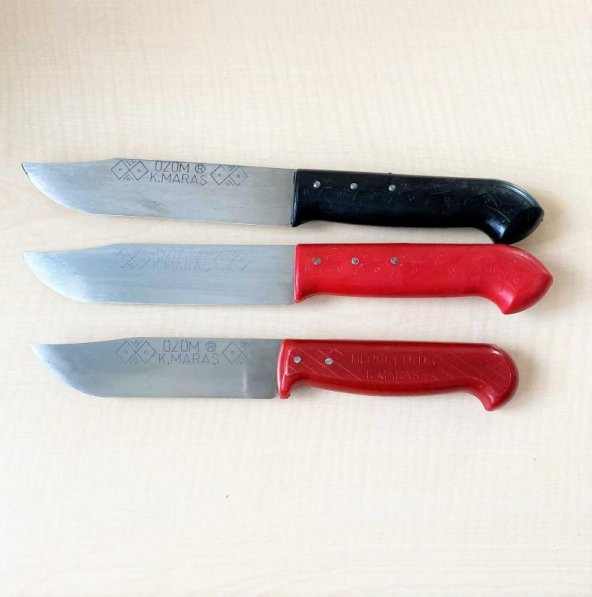 3 ADET ÜZÜM MARKA KAHRAMANMARAŞ BIŞAK EKMEK BIÇAĞI