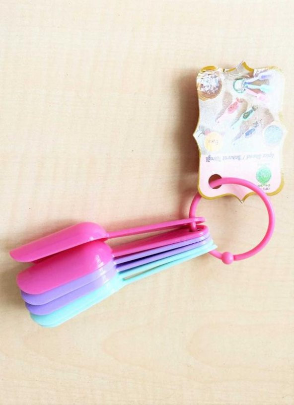 6 Lı Plastik Baharat Kaşığı - Resim 3
