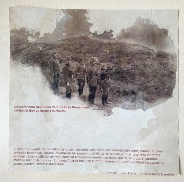 40X40 CM ÇANAKKALE RESİMLERİ ABDURRAHMAN BAYIRI KUŞE KAĞIT BASKI