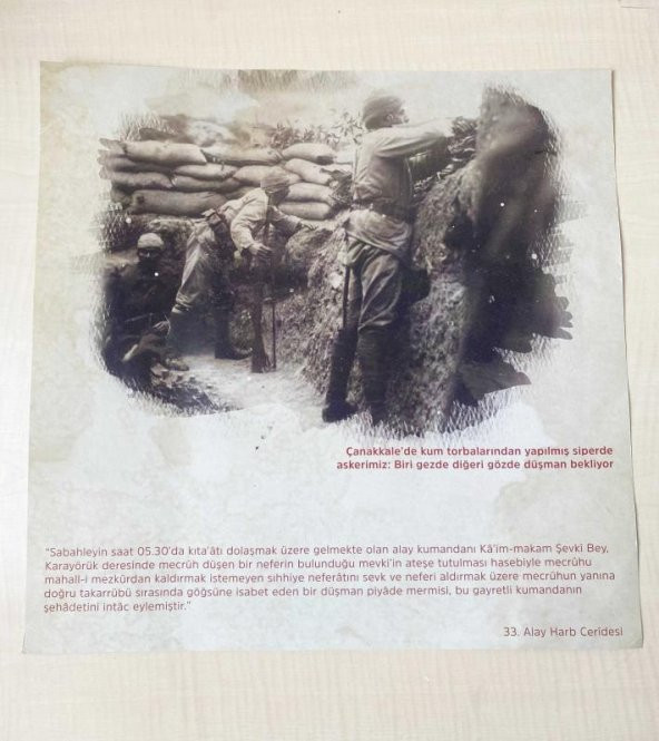 40X40 CM ÇANAKKALE RESİMLERİ 33. ALAY HARF