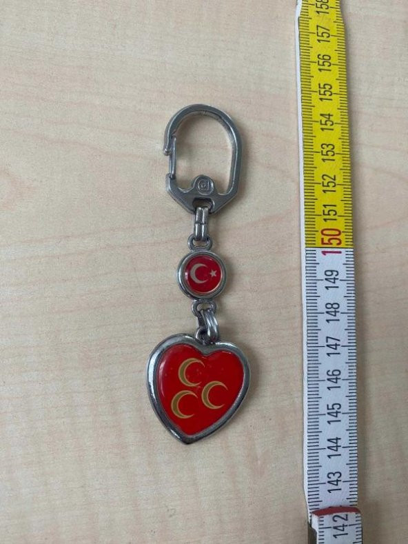 KOLEKSİYONLUK ÇİFT TARAFLI 3 HİLAL BOZKURT MHP ANAHTARLIK - Resim 2