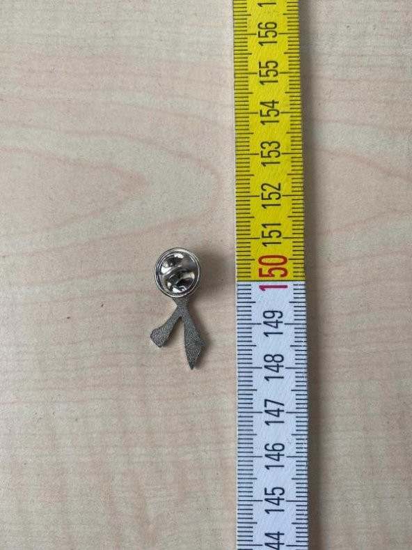 PEMBE FİYONKLU ROZET YAKA BROŞÜ - Resim 2