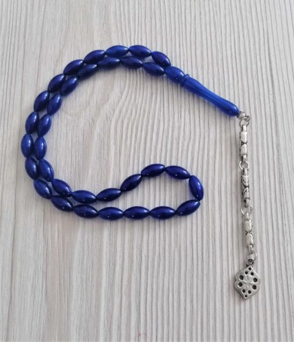 TOZ KEHRİBAR TESBİH PÜSKÜLLÜ TESBİH KARARMA YAPMAZ HEDİYE PAKETİNDE GÖNDERİLECEKTİR N0 588 - 2