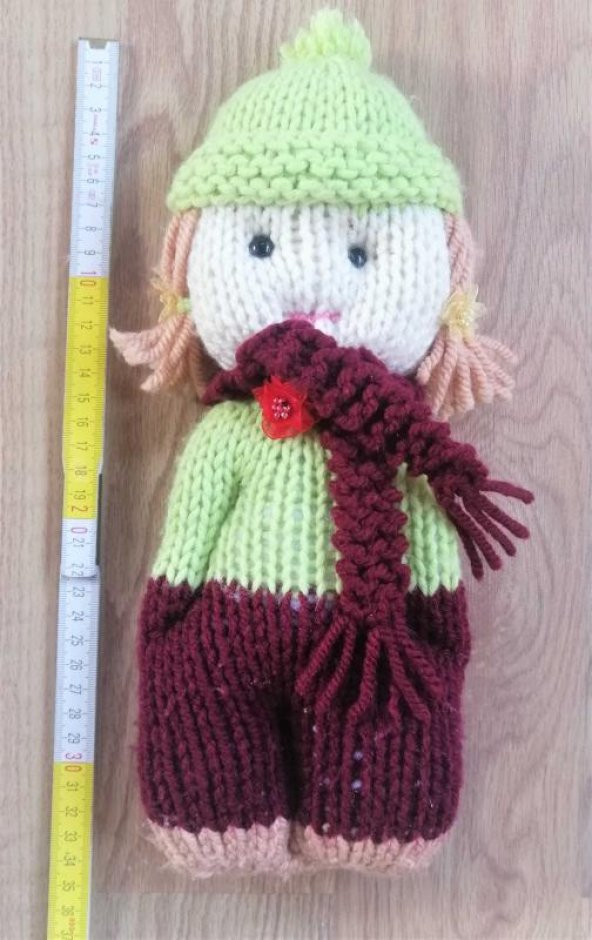 2 ADET EL YAPIMI BEZ BEBEK VE ÖRME BEBEK - Resim 2