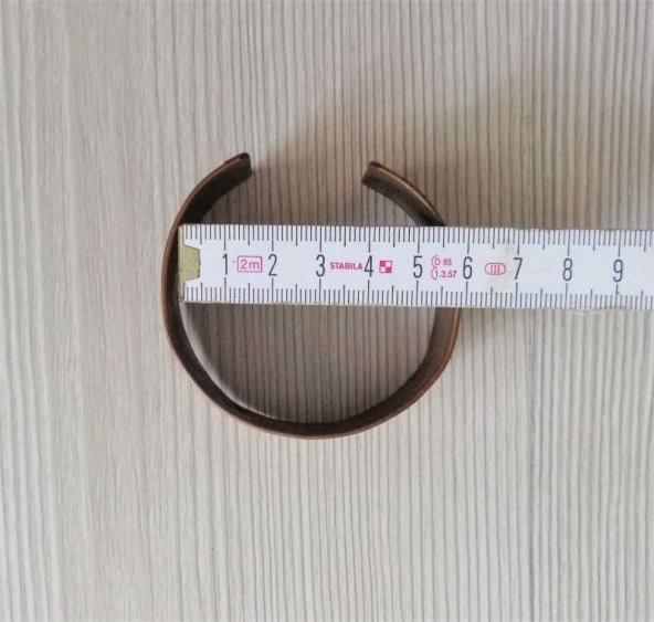 El İşi Otantik Bilezik Gerçek Vintage Bakır Pirinç Karışımı Osmalı Takı NO 87