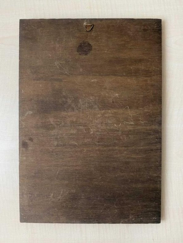 36X25CM VİNTAGE AVRUPA BAKIR TABLO KABARTMALI BAKIR TABLO KÖY EVİ TEMALI NO 85 - 3