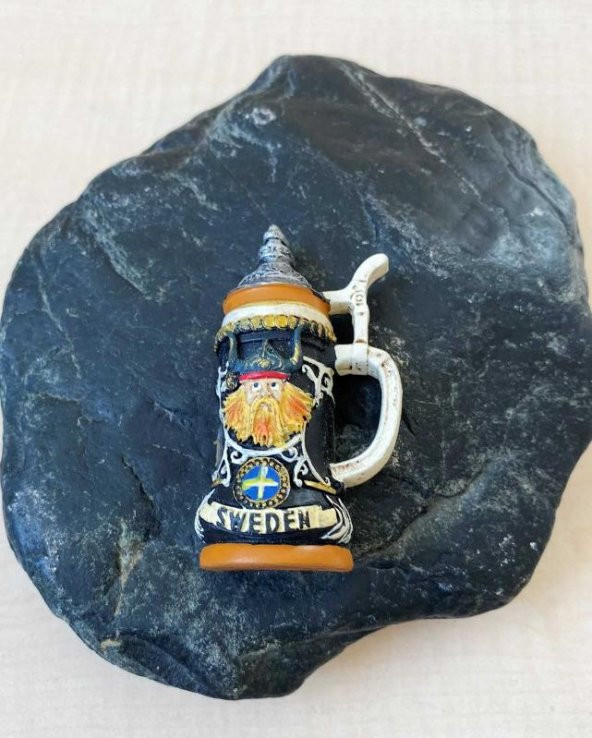 SWEDEN MAGNET İSVEÇ MAGNET TANKART TEMALI MAGNET VİKİNG MAGNET - 1