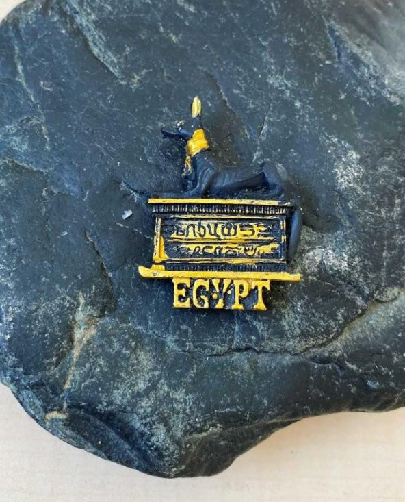 EGYPT MAGNET MISIR TEMALI MAGNET SİYAH KÖPEK TEMALI MAGNET NO 14