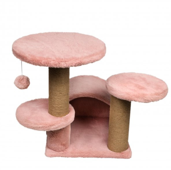 Dubex 53x65x52 cm Kedi Oyun ve Tırmalama Platformu Pembe