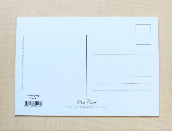 SİYAH BEYAZ TÜRKAN ŞORAY YEŞİLÇAM FİLM KARTPOSTALI - Resim 2