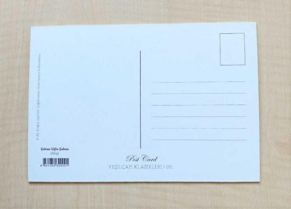 ŞABAN OĞLU ŞABAN ERTEM EĞİLMEZ KEMAL SUNAL YEŞİLÇAM FİLM KARTPOSTALI 10X15 CM - 2