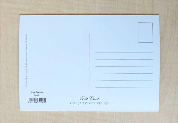 MAVİ BONCUK ERTEM EĞİLMEZ TARIK AKAN EMEL SAYIN YEŞİLÇAM FİLM KARTPOSTALI 10X15 CM - 2