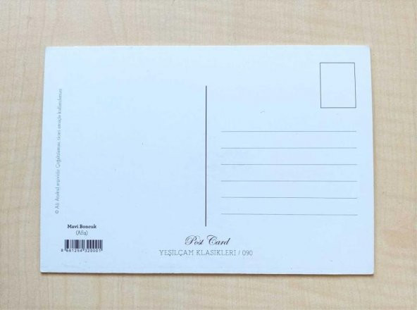 MAVİ BONCUK FİLMİ YEŞİLÇAM FİLM KARTPOSTALI 10X15 CM - 2