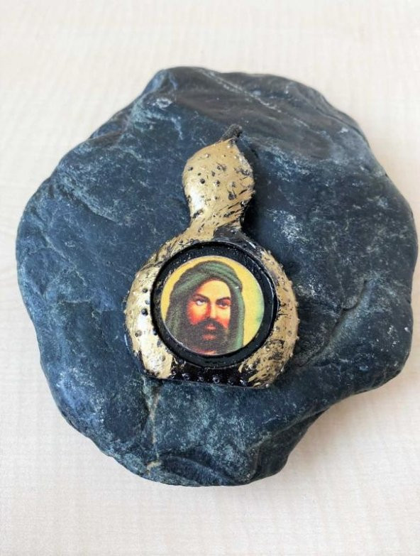 HZ. ALİ RESİMLİ MAGNET BAL KABAĞI FORMUNDA MAGNET NO 78 - 4