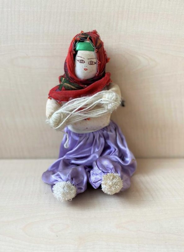 El Yapımı Köylü Kadını Oyuncak Bebek  NO 177