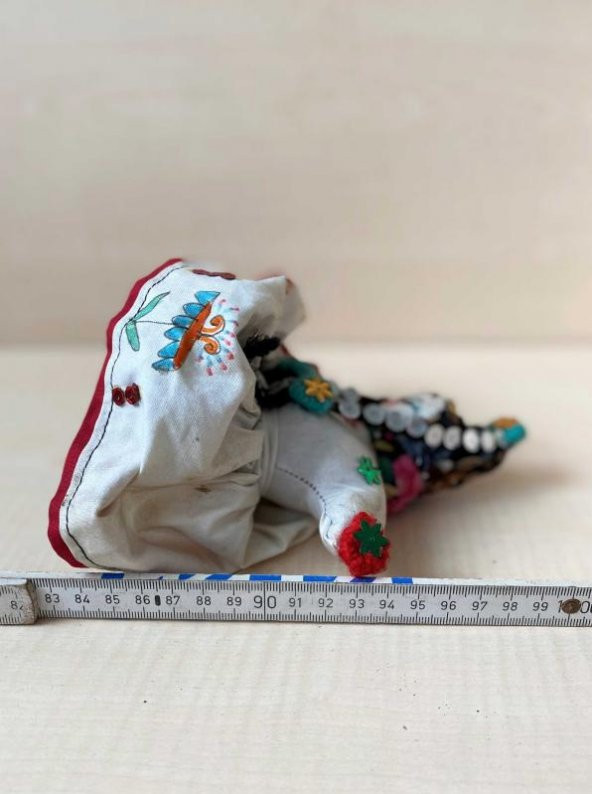 El Yapımı Köylü Kadını Oyuncak Bebek NO 94 - Resim 3