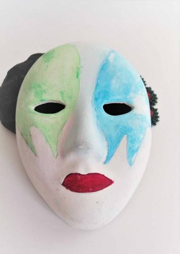 Sanat Taciri Maske Duvar Süsü Seramik Duvar Süsü