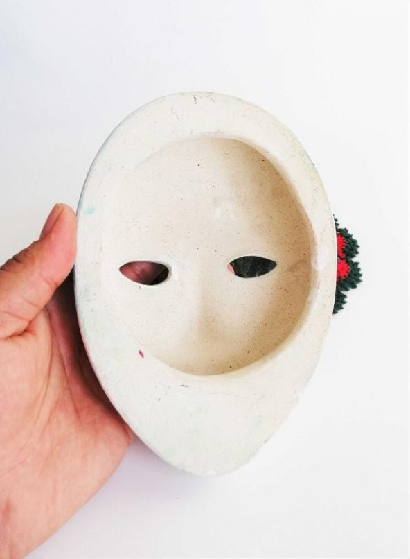 Sanat Taciri Maske Duvar Süsü Seramik Duvar Süsü - 2