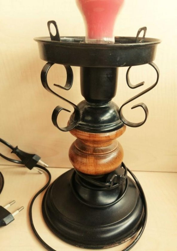 NOSTALJİK İKİLİ ABAJUR APLİK GECE LAMBASI - 2