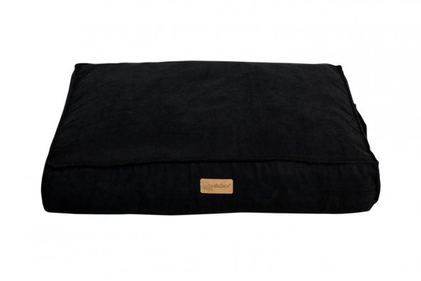 Dubex Plus Soft Serisi Kedi Köpek Yatağı Siyah Medium 76x56x13 cm
