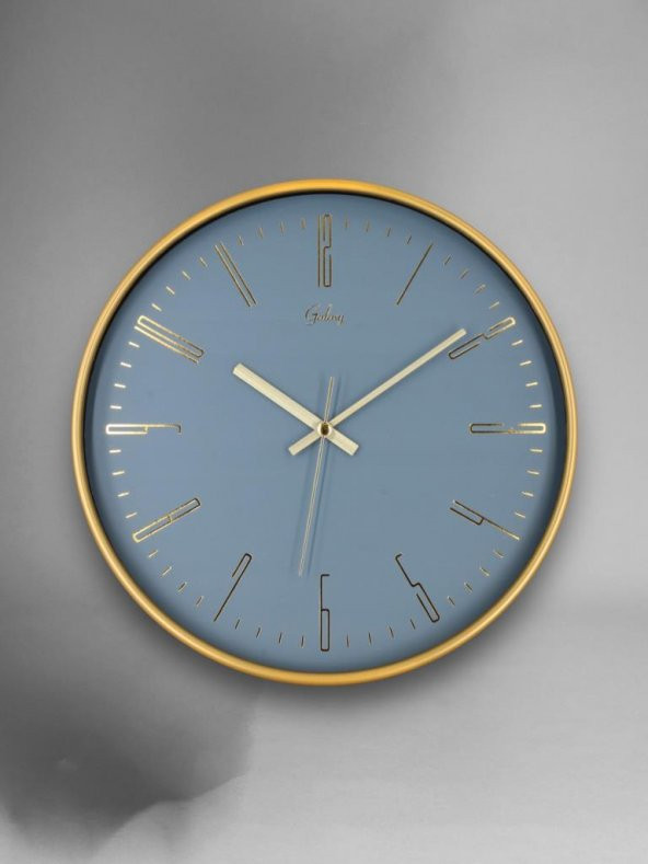 Galaxy D-218-A-7 Dekoratif Kadranlı Duvar Saati Gold ürün görseli