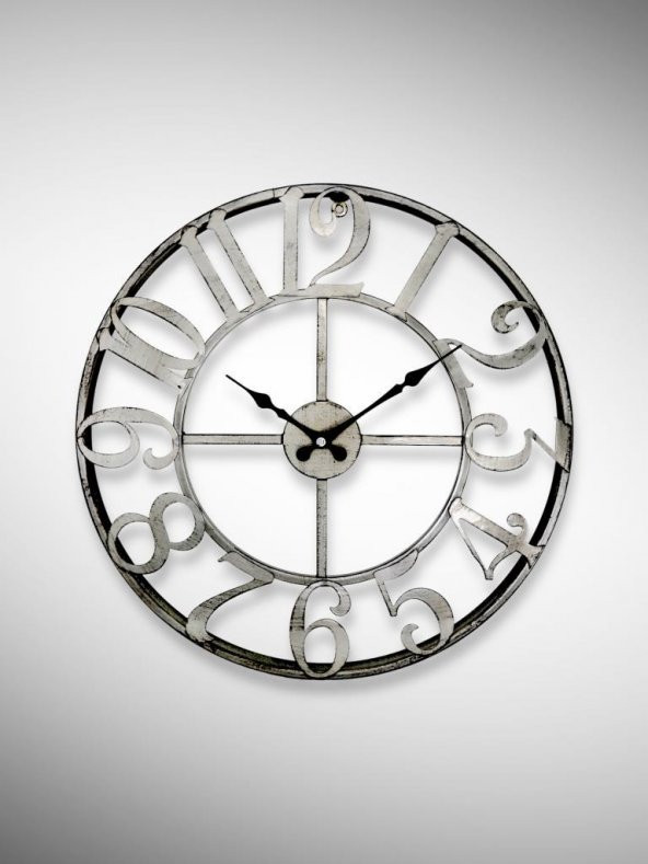 Galaxy DM40GK Rakamlı Metal 40 cm Duvar Saati Gri ürün görseli