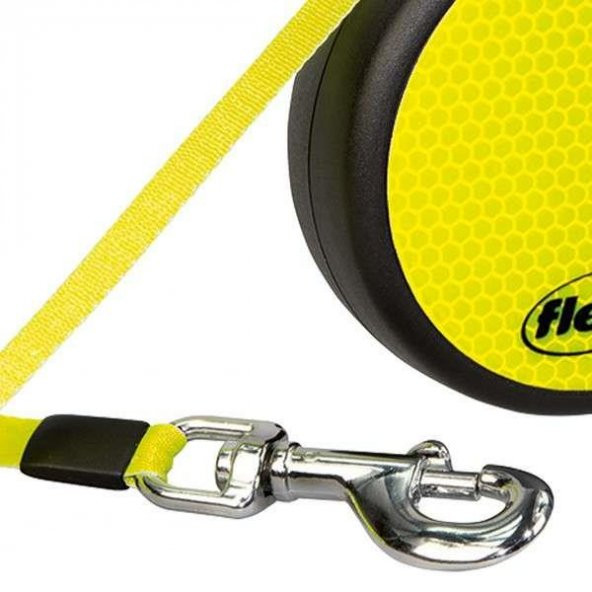 Flexi New Neon Otomatik Sarı Şerit Gezdirme Small 5 Mt - 2