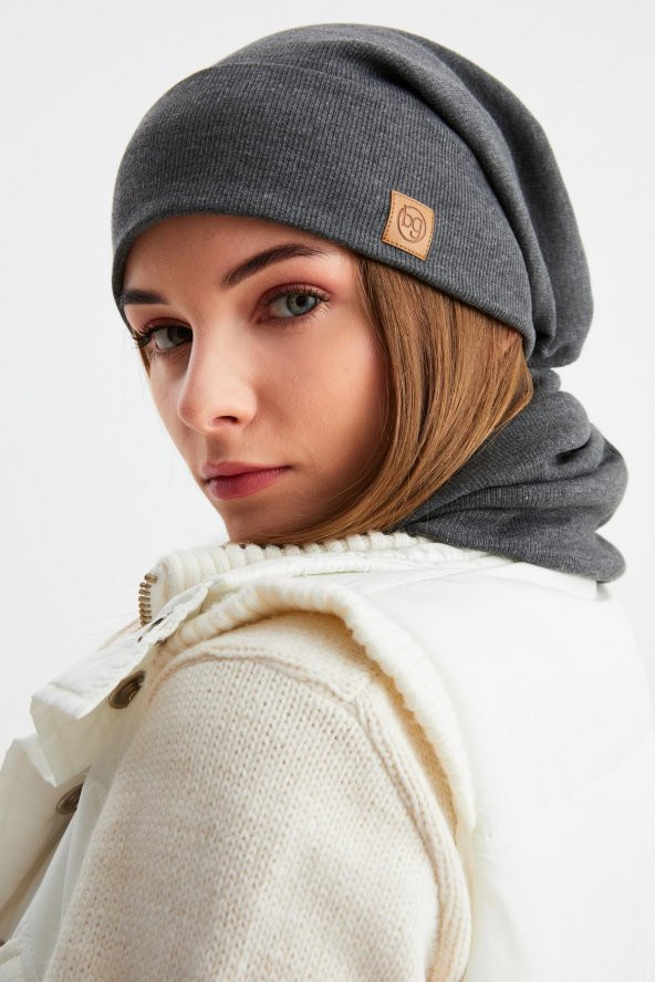 Füme 3'ü BİR ARADA Balıkçı  Style Bere +İpli  Bere + Boyunluk Hafif, %100 Pamuklu Kışlık Set