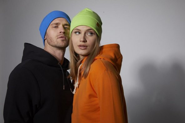 Yeşil ve Mavi Şapka Balıkçı Style Bere 2'li Eş Takım Spor Rahat %100 Pamuklu El Yapımı - 3
