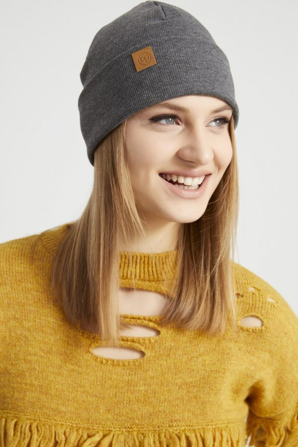 Kadın Genç Kız Füme Şapka Bere Spor, Rahat, %100 pamuklu, el yapımı, yerli üretim - 2