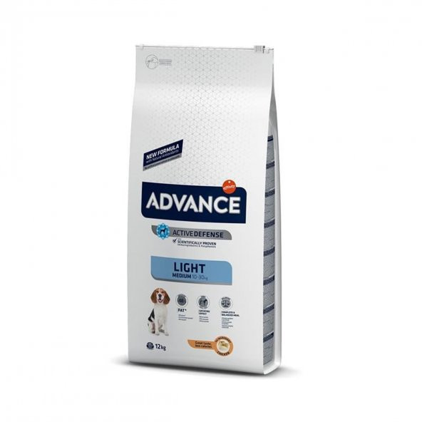 Advance Medium Light Orta Irk Yetişkin Diyet Köpek Maması 12 Kg
