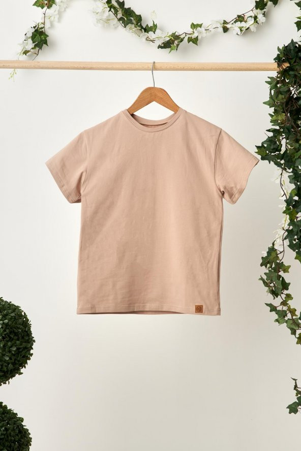 Kiremit-S.Kahve Erkek Çocuk %100 Pamuklu Penye Oversize Gri T-Shirt Yumuşak Lacivert Bandana 2'Lİ TAKIM  Trend Seri3 - 6