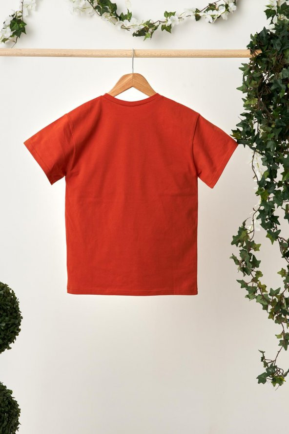 Lacivert-Kiremit Erkek Çocuk %100 Pamuklu Penye Oversize Gri T-Shirt Yumuşak Lacivert Bandana 2'Lİ TAKIM  Trend Seri3 - 8