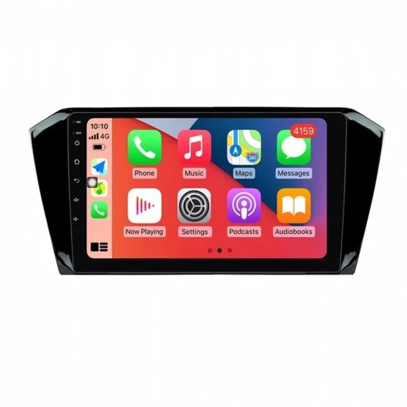VOLKSWAGEN PASSAT B8 PİANO BLACK ANDROİD TEYP ÇERÇEVE (10 INCH) - SOKET - CANBUS - 3