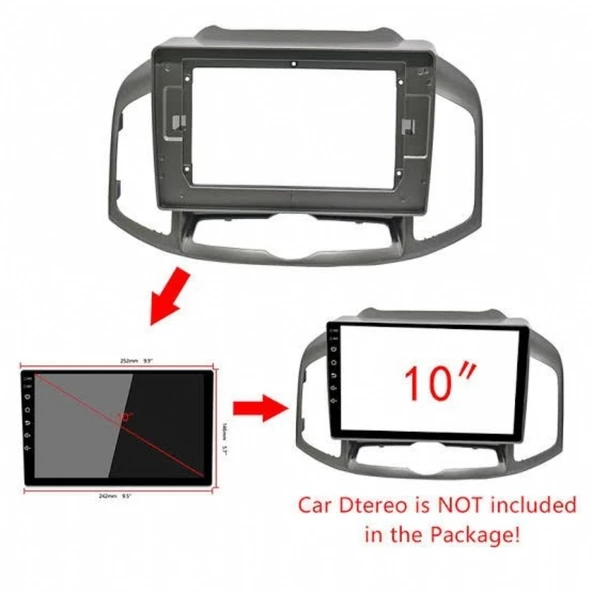 CHEVROLET CAPTİVA 2012-2016 ANDROİD TEYP ÇERÇEVE (9 INCH) - SOKET - CANBUS - 4